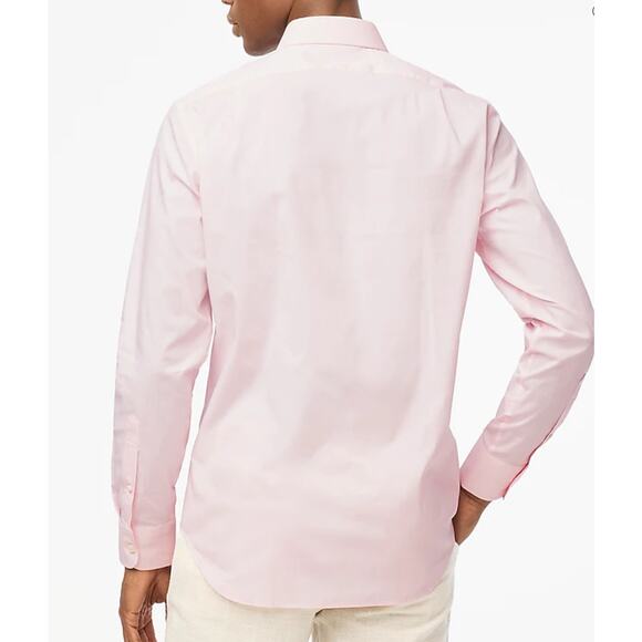 NWT J.Crew Slim Performance Dress Shirt In Fresh Peony Eoe Pink Size XXL - Picture 2 of 6